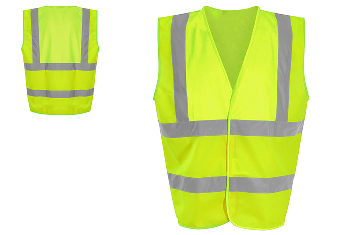 Safety Vest With Velcro - Green