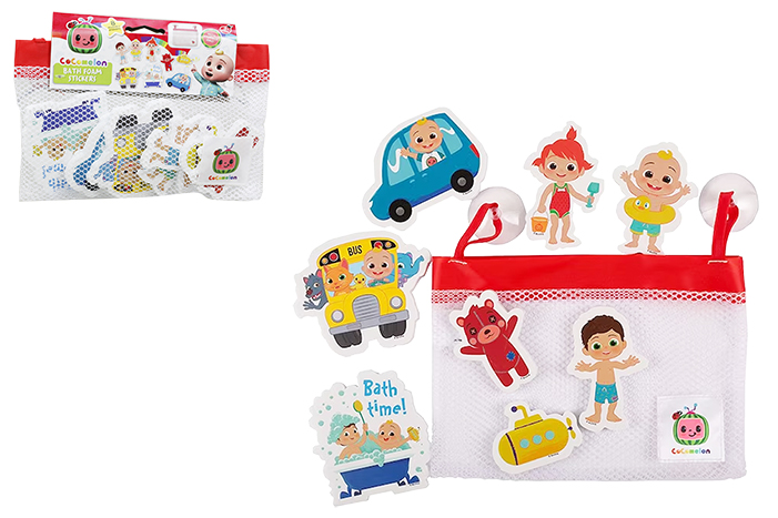 Cocomelon Bath Stickers with Storage Bag