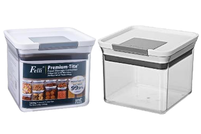 Felli Premium-Tite  Square Antimicrobial Container  1.0L