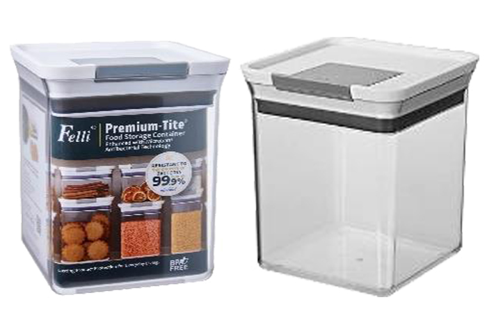 Felli Premium-Tite  Square Antimicrobial Container 1.8L