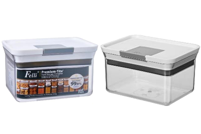 Felli Premium-Tite  Rectangle Antimicrobial Container 0.8L