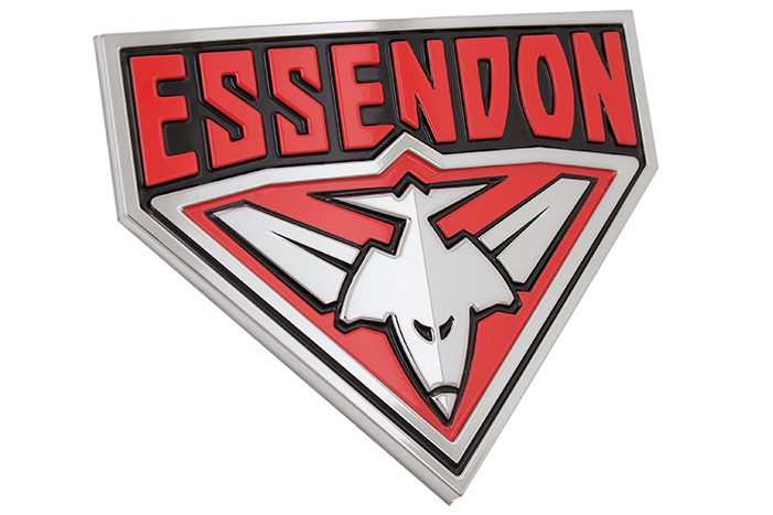 AFL Lensed Chrome Essendon Logo
