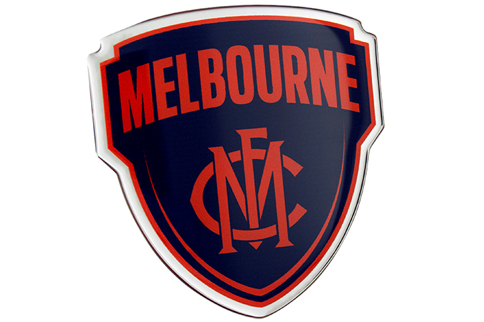 AFL Lensed Chrome Melbourne Logo