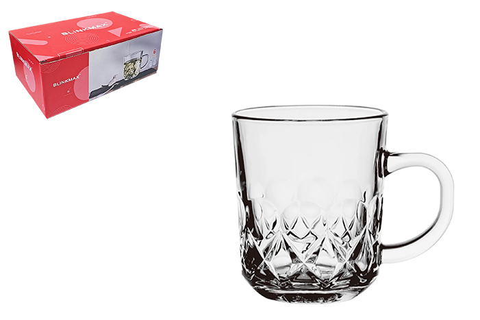 Glass Coffee Mug Set