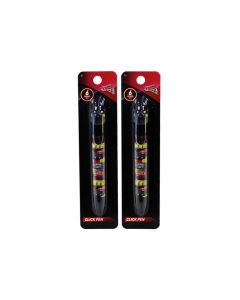 Cars Stationery 6 Colour Click Pen - Black