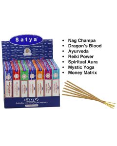 Satya Nat Champa Assorted Incense In Display