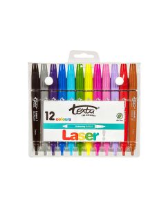 Texta Laser Colouring Markers Pack - Assorted