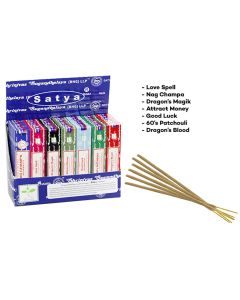 Satya Assorted Incense In Display