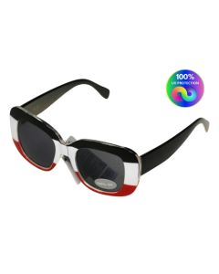 Sunglasses - LF 5820 Black White Red Smoke