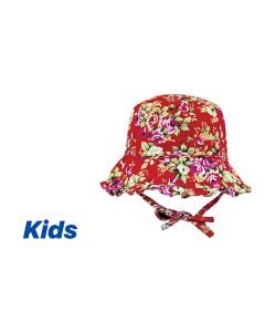 Bouquet Bucket Hat - Red (Kids)