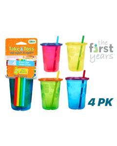 Take & Toss Straw Sipper Cups with Lids