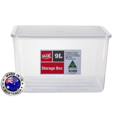 Max Storage Tub With Lid - 9Lt