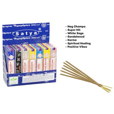 Satya Assorted Incense In Display