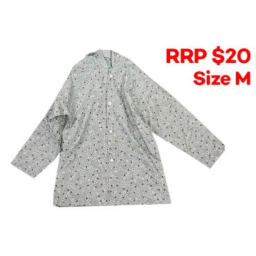 TK Girl's Raincoat - Floral Green