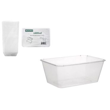 Noona Reusable Plastic Container with Lid - 1000ml