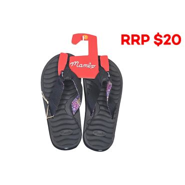 Ladies Mambo Embossed Thongs