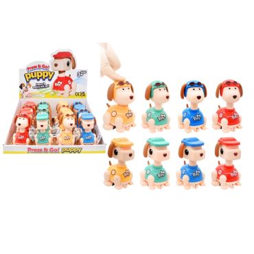 Press & Go Puppy - 4 Assorted Colours