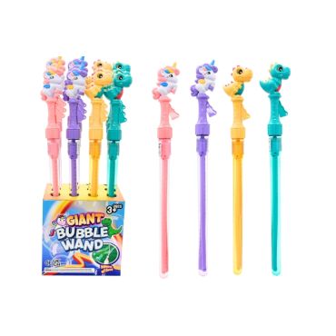 Giant Bubble Wand Unicorn & Dinosaur -  - 4x Types