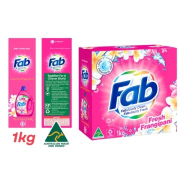 Fab Fresh Frangipani Laundry Detergent Washing Powder