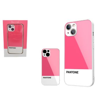 Pantone iPhone 13 Tempered Glass Case - Pink