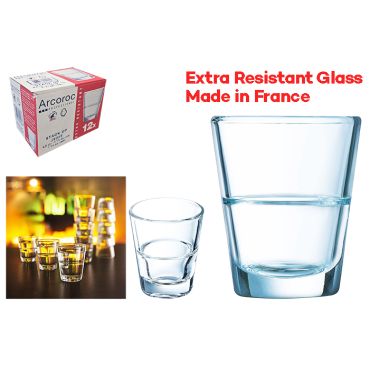 Arcoroc Stack Up Highball Tempered Shot Glass