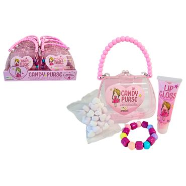 Candy Purse with Candy, Lipgloss & Bracelet