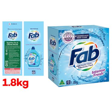 Fab Fresh Intense Fresh Laundry Detergent Washing Powder