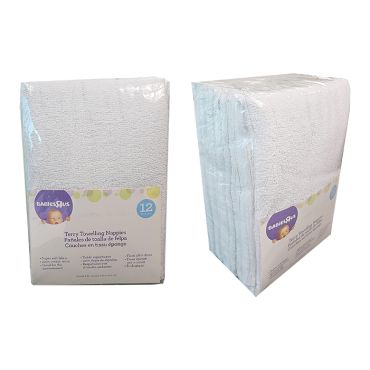 BabiesRUs Terry Toweling Nappies (12 Pcs)