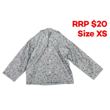 TK Girl's Raincoat - Floral Green