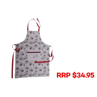 Spider Red-Back Cotton Apron