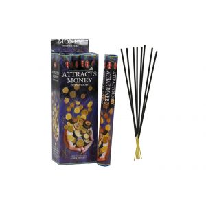 D - HEM Attracts Money Hexa Incense Sticks