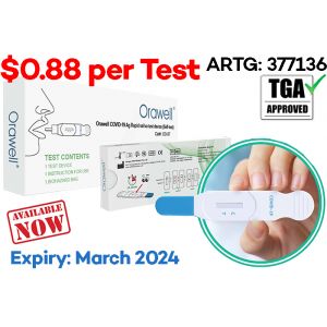 $0.88 per Test - Orawell Rapid Antigen Test Kit - Saliva Device