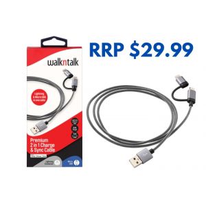 WalknTalk 2 In 1 Charge & Sync Cable