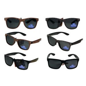 Aerial Polarised Wood Sunglasses - Assorted