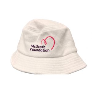 Mcgrath Logo Bucket Hat - White