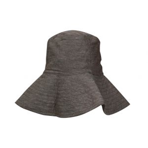 Alice Wide Brim Bucket Hat - Brown