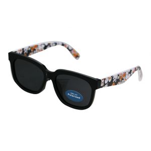 Sunglasses - POL 5747 - Black with Floral Print Arm