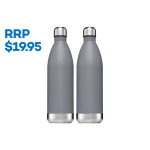 Classic 1L Water Bottle - Grey