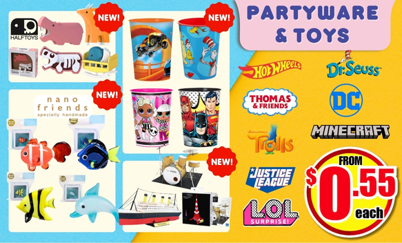 partyware & toys